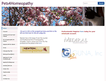 Tablet Screenshot of pets4homeopathy.com